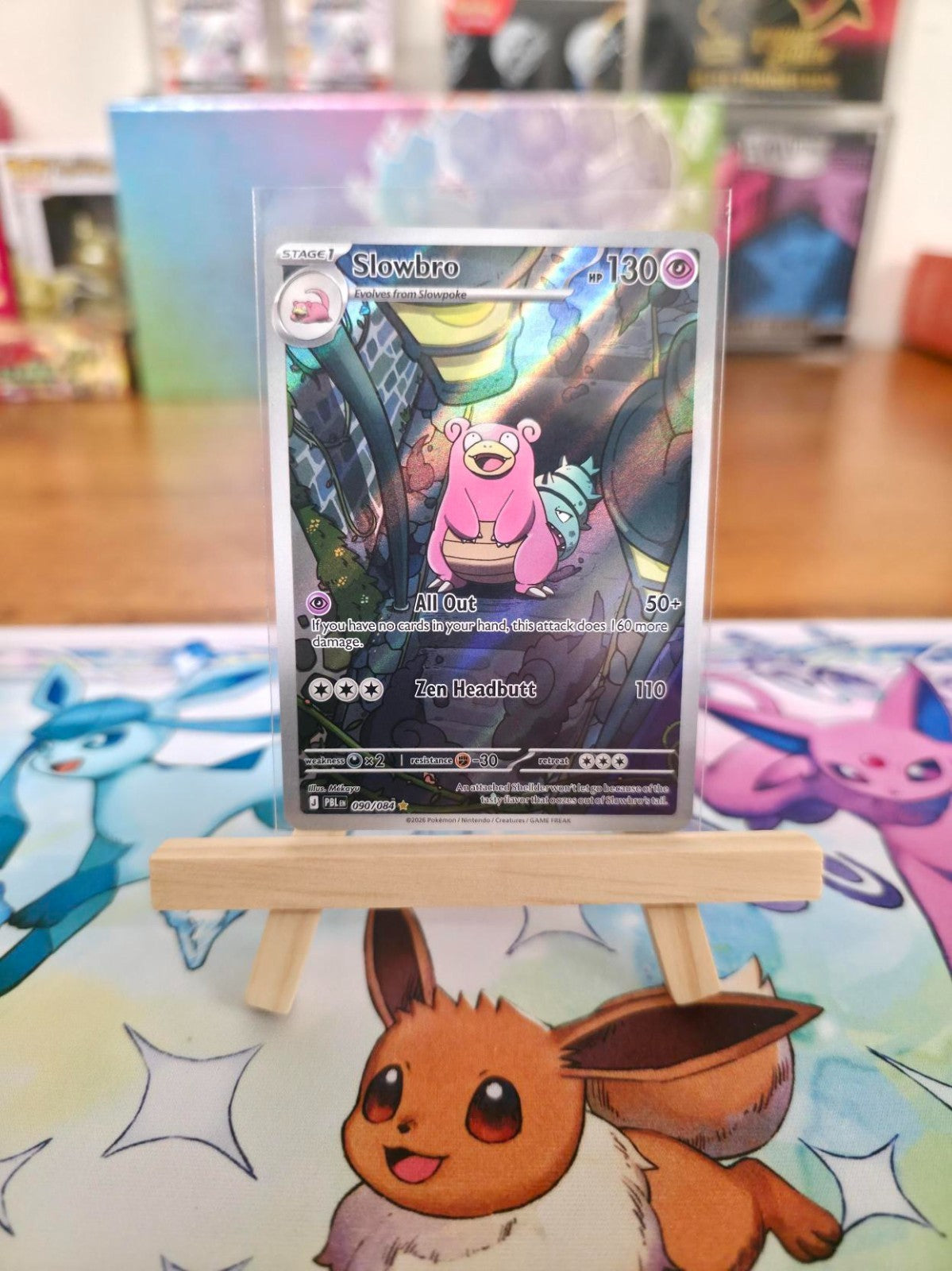 Pokémon TCG Slowbro 090/084 Pitch Black Illustration Rare Foil English NM