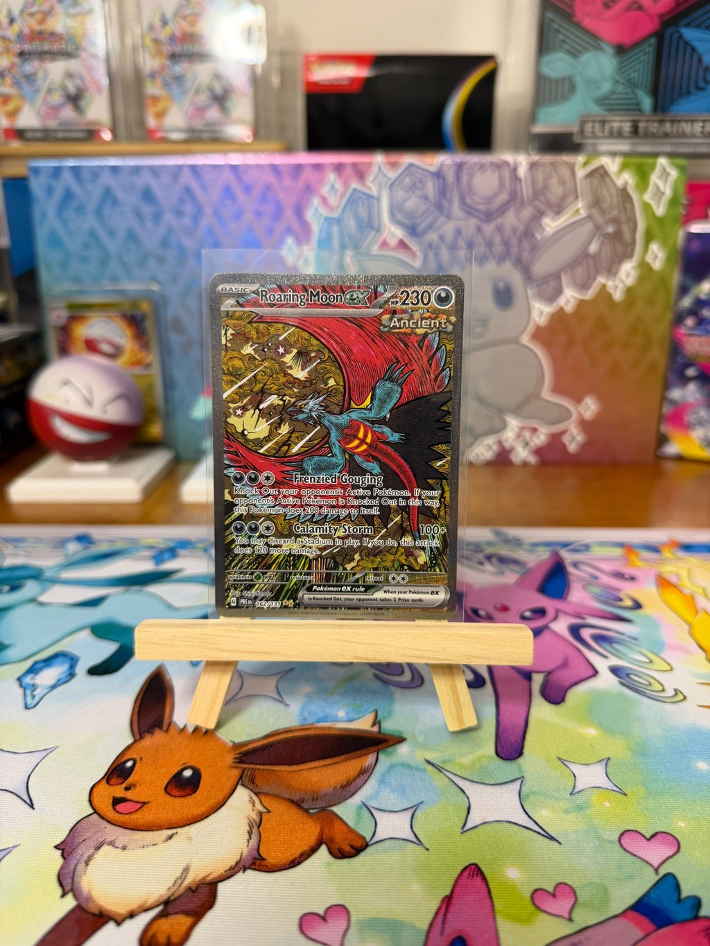 Roaring Moon ex 162/131 SIR Prismatic Evolutions Pokemon Card NM/M