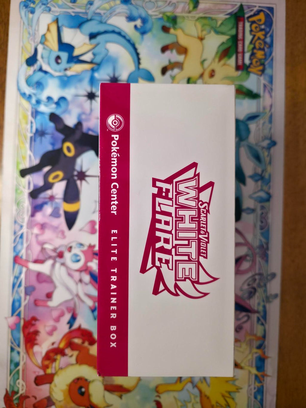 Sealed White Flare Pokémon Center Elite Trainer Box (ETB) with acrylic case