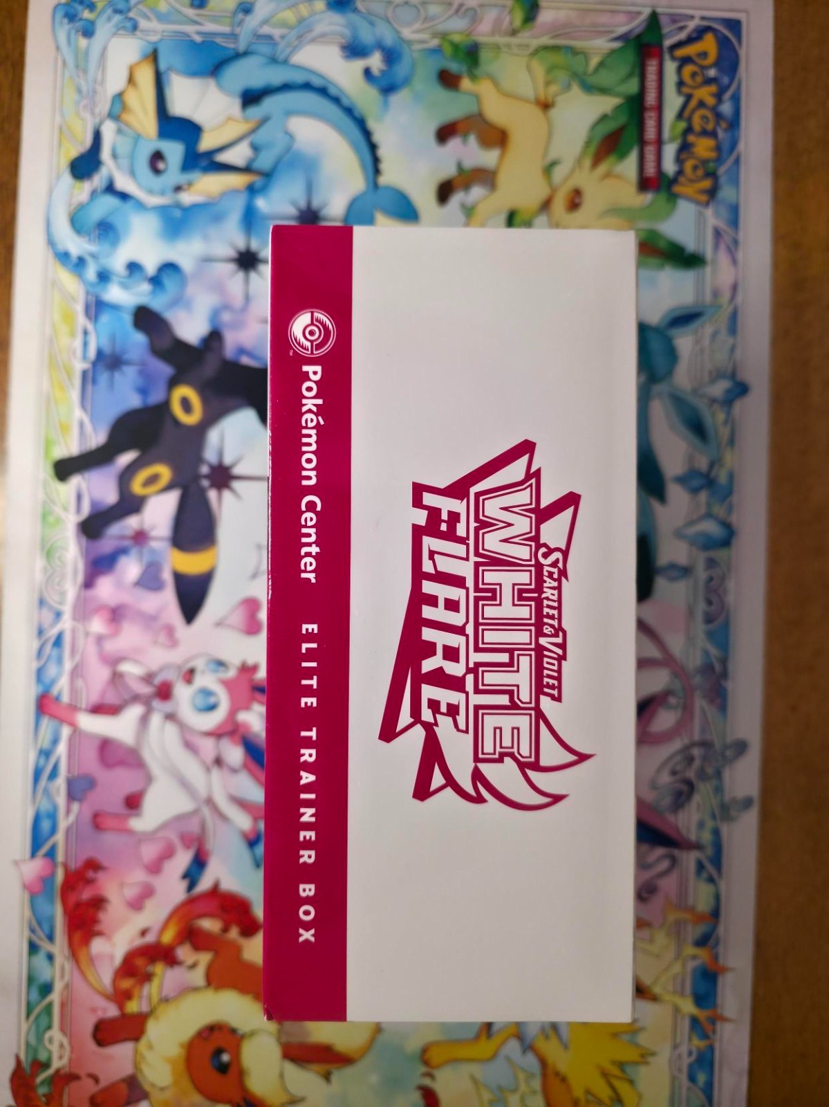 Sealed White Flare Pokémon Center Elite Trainer Box (ETB) with acrylic case