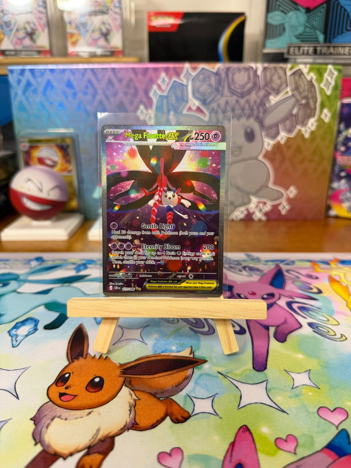Mega Floette ex 117/086 SIR Chaos Rising Holo Pokemon Card NM/M
