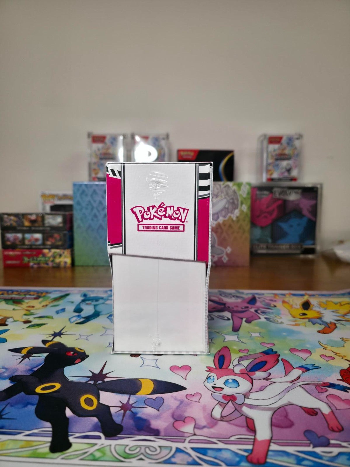 Sealed White Flare Pokémon Center Elite Trainer Box (ETB) with acrylic case