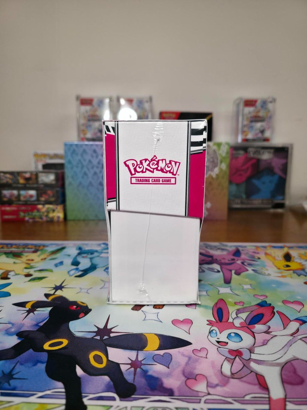 Sealed White Flare Pokémon Center Elite Trainer Box (ETB) with acrylic case